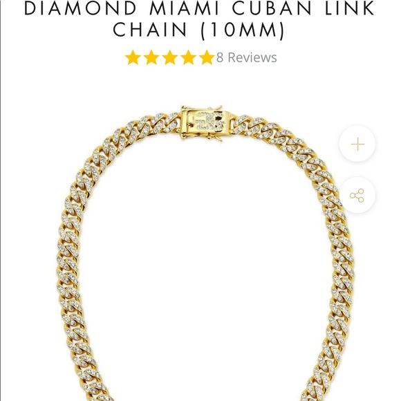 Gold Gods Diamond Miami Cuban Link - Picture 4 of 7